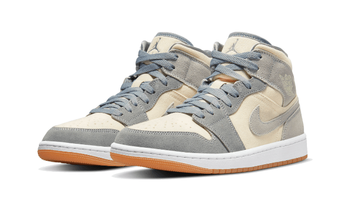 Air Jordan 1 Mid Coconut Milk Particle Grey