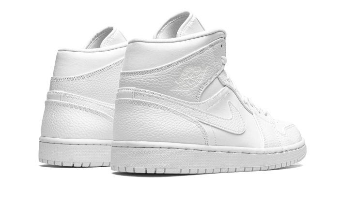 Air Jordan 1 Mid Triple White (2020)